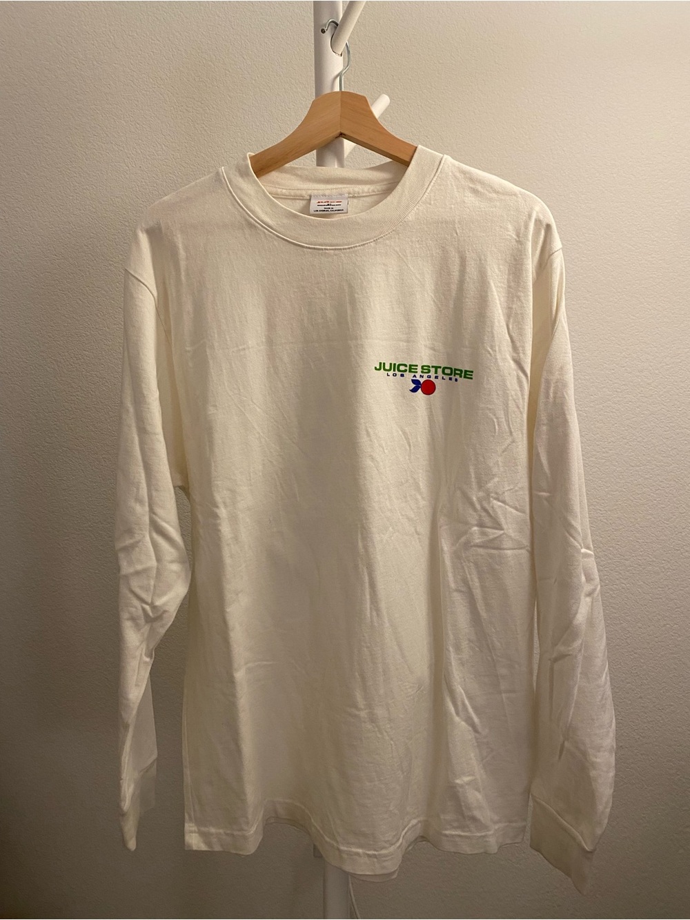 Men’s Cream Long Sleeve Graphic Tee